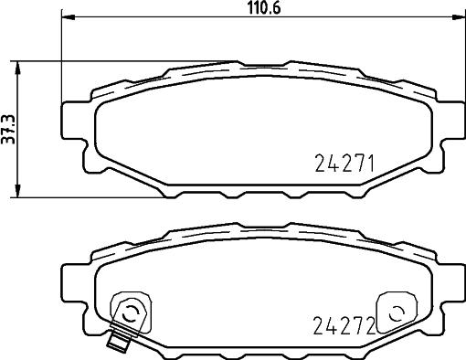 Raybestos ATD1114C - Тормозные колодки, дисковые, комплект avtokuzovplus.com.ua