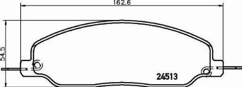 HELLA 8DB 355 013-101 - Гальмівні колодки, дискові гальма autocars.com.ua