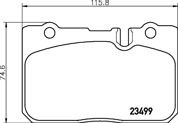 HELLA 8DB 355 013-231 - Тормозные колодки, дисковые, комплект avtokuzovplus.com.ua