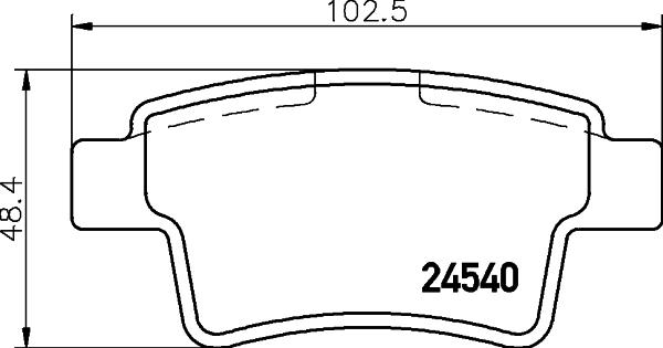 HELLA 8DB 355 013-361 - Тормозные колодки, дисковые, комплект autodnr.net