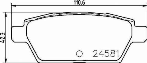 HELLA 8DB 355 013-691 - Гальмівні колодки, дискові гальма autocars.com.ua