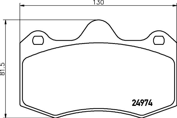 HELLA 8DB 355 015-111 - Гальмівні колодки, дискові гальма autocars.com.ua