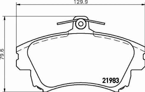 HELLA 8DB 355 017-041 - Тормозные колодки, дисковые, комплект autodnr.net