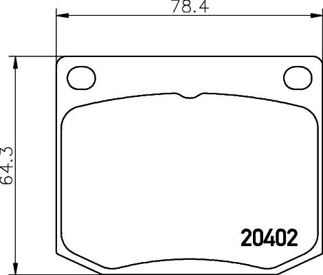 HELLA 8DB 355 017-381 - Гальмівні колодки, дискові гальма autocars.com.ua