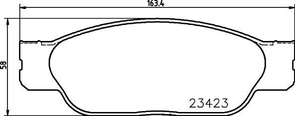 HELLA 8DB 355 018-551 - Гальмівні колодки, дискові гальма autocars.com.ua