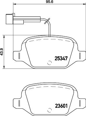 HELLA 8DB 355 031-571 - Гальмівні колодки, дискові гальма autocars.com.ua