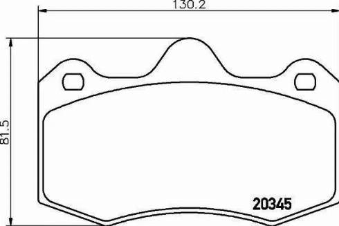 HELLA 8DB 355 020-381 - Гальмівні колодки, дискові гальма autocars.com.ua