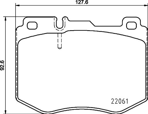 HELLA 8DB 355 021-671 - Гальмівні колодки, дискові гальма autocars.com.ua