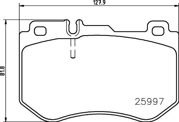 HELLA 8DB 355 021-741 - Гальмівні колодки, дискові гальма autocars.com.ua