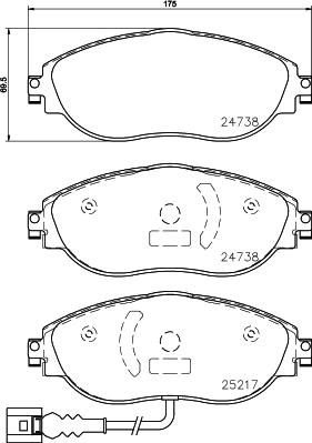 TRW Engine Component GDB2114 - Гальмівні колодки, дискові гальма autocars.com.ua