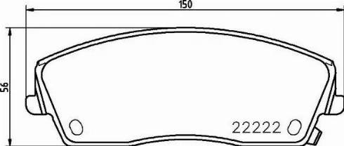 HELLA 8DB 355 023-291 - Гальмівні колодки, дискові гальма autocars.com.ua