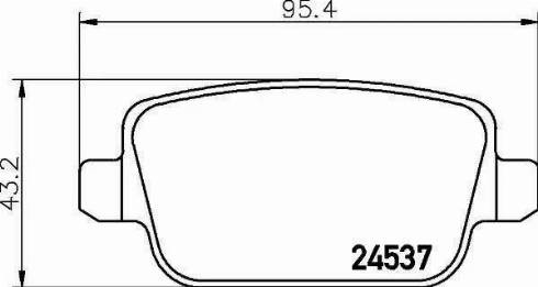 HELLA 8DB 355 013-301 - Тормозные колодки, дисковые, комплект autodnr.net