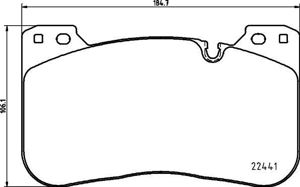 HELLA 8DB 355 025-991 - Гальмівні колодки, дискові гальма autocars.com.ua