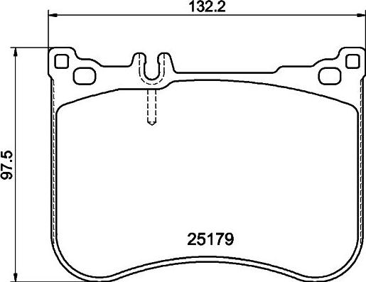 HELLA 8DB 355 026-591 - Гальмівні колодки, дискові гальма autocars.com.ua