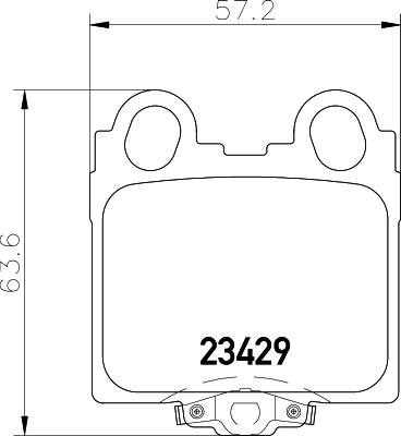 HELLA 8DB 355 027-511 - Гальмівні колодки, дискові гальма autocars.com.ua