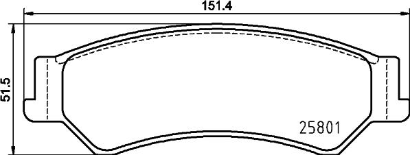 HELLA 8DB 355 029-971 - Тормозные колодки, дисковые, комплект avtokuzovplus.com.ua