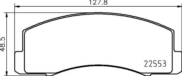 HELLA 8DB 355 029-981 - Гальмівні колодки, дискові гальма autocars.com.ua