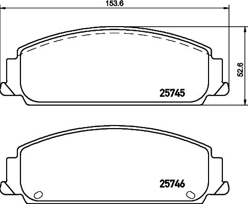 HELLA 8DB 355 030-071 - Гальмівні колодки, дискові гальма autocars.com.ua