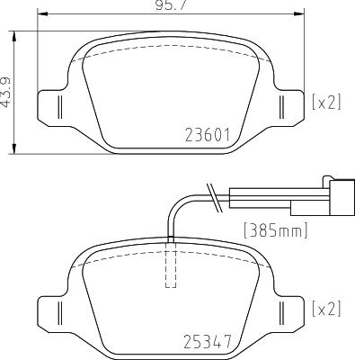 HELLA 8DB 355 031-561 - Тормозные колодки, дисковые, комплект avtokuzovplus.com.ua