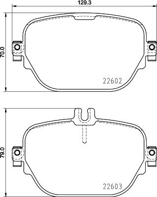 HELLA 8DB 355 031-711 - Тормозные колодки, дисковые, комплект avtokuzovplus.com.ua