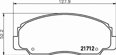 HELLA 8DB 355 036-781 - Гальмівні колодки, дискові гальма autocars.com.ua