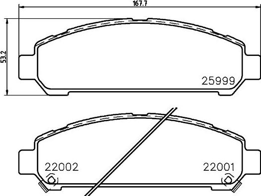 HELLA 8DB 355 036-941 - Тормозные колодки, дисковые, комплект autodnr.net