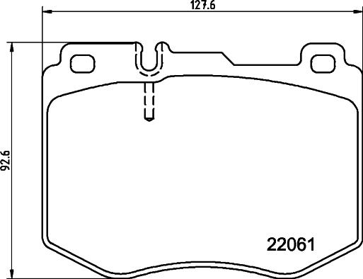 HELLA 8DB 355 037-971 - Гальмівні колодки, дискові гальма autocars.com.ua