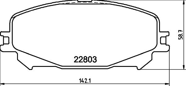 HELLA 8DB 355 039-201 - Гальмівні колодки, дискові гальма autocars.com.ua