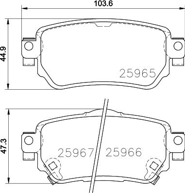 Starline BD S961P - Гальмівні колодки, дискові гальма autocars.com.ua