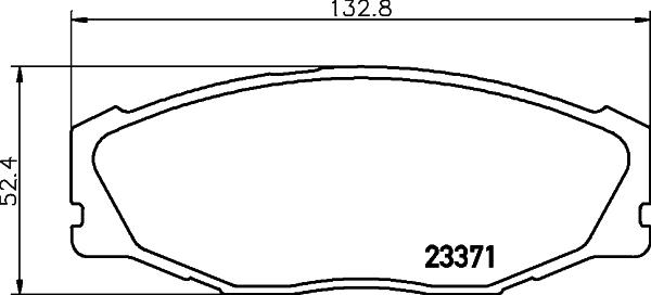 HELLA 8DB 355 039-601 - Гальмівні колодки, дискові гальма autocars.com.ua