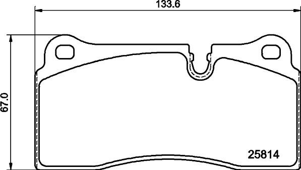 HELLA 8DB 355 039-951 - Гальмівні колодки, дискові гальма autocars.com.ua