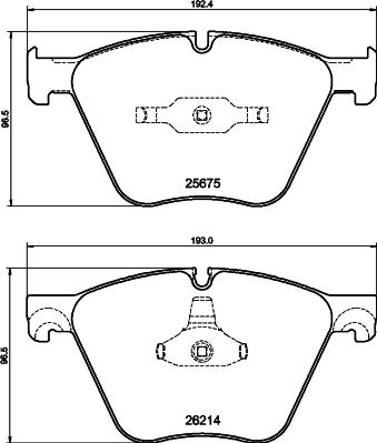 HELLA 8DB 355 040-371 - Гальмівні колодки, дискові гальма autocars.com.ua