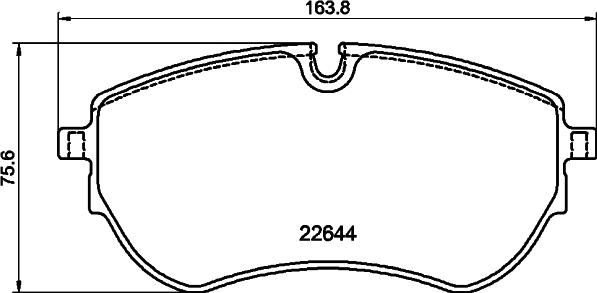 HELLA 8DB 355 045-871 - Тормозные колодки, дисковые, комплект avtokuzovplus.com.ua