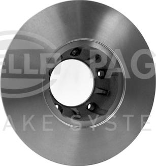 HELLA 8DD 355 100-901 - Гальмівний диск autocars.com.ua