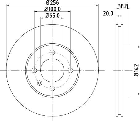 HELLA 8DD 355 101-321 - Тормозной диск autodnr.net