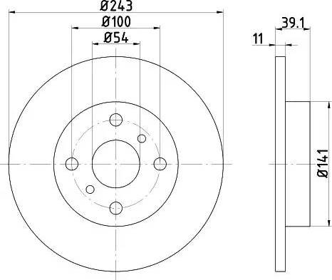 HELLA 8DD 355 101-441 - Тормозной диск autodnr.net