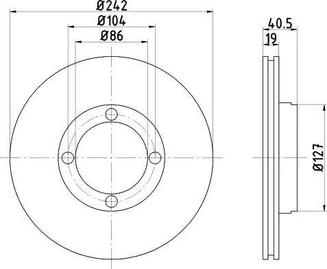 HELLA 8DD 355 103-271 - Тормозной диск autodnr.net