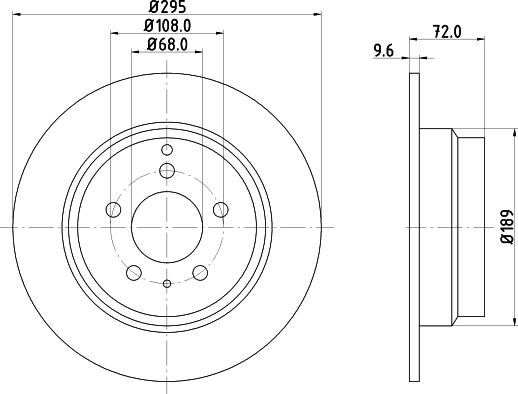 HELLA 8DD 355 103-701 - Тормозной диск avtokuzovplus.com.ua