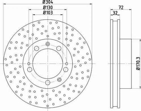 HELLA 8DD 355 104-731 - Тормозной диск autodnr.net