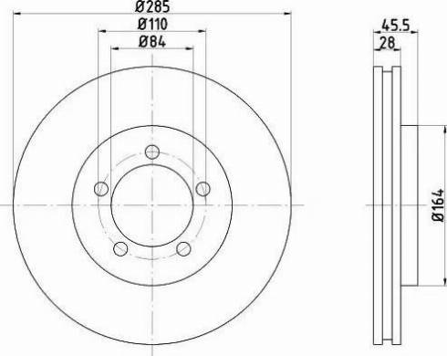 HELLA 8DD 355 106-251 - Тормозной диск autodnr.net