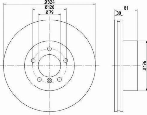 HELLA 8DD 355 121-121 - Тормозной диск avtokuzovplus.com.ua