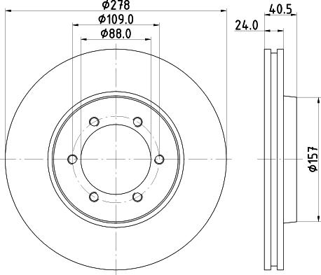 HELLA 8DD 355 111-991 - Тормозной диск avtokuzovplus.com.ua