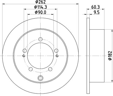 HELLA 8DD 355 112-941 - Тормозной диск avtokuzovplus.com.ua