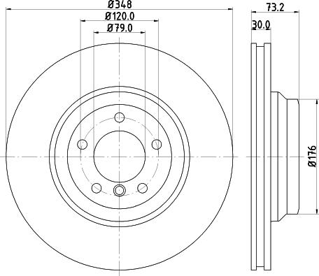 HELLA 8DD 355 113-531 - Тормозной диск avtokuzovplus.com.ua