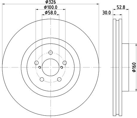 HELLA 8DD 355 114-651 - Гальмівний диск autocars.com.ua