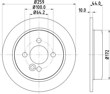 HELLA 8DD 355 115-262 - Тормозной диск autodnr.net