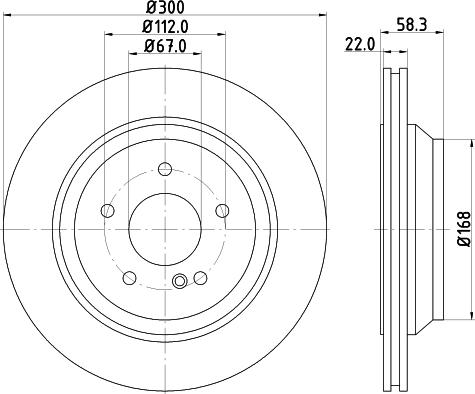 HELLA 8DD 355 115-392 - Тормозной диск avtokuzovplus.com.ua