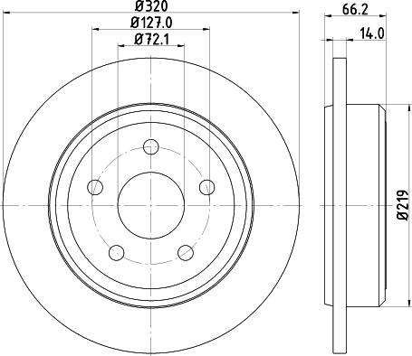 HELLA 8DD 355 115-501 - Тормозной диск avtokuzovplus.com.ua