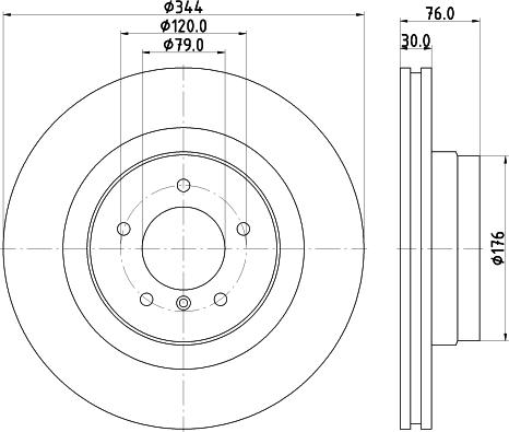 HELLA 8DD 355 115-961 - Тормозной диск avtokuzovplus.com.ua