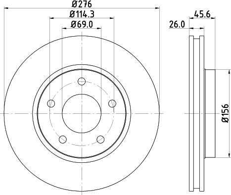 HELLA 8DD 355 116-241 - Тормозной диск autodnr.net